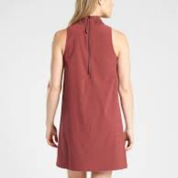 Athleta Initiative Clay Quick Drying Wrinkle Resistant Sleeveless Medium Dress - Picture 2 of 11